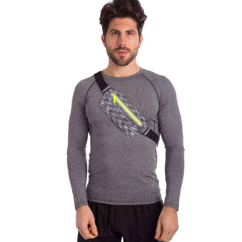 Спортивна сумка-ремінь Zelart SP-Sport C-0329 з кишенями для бігу Сірий (DR002170)