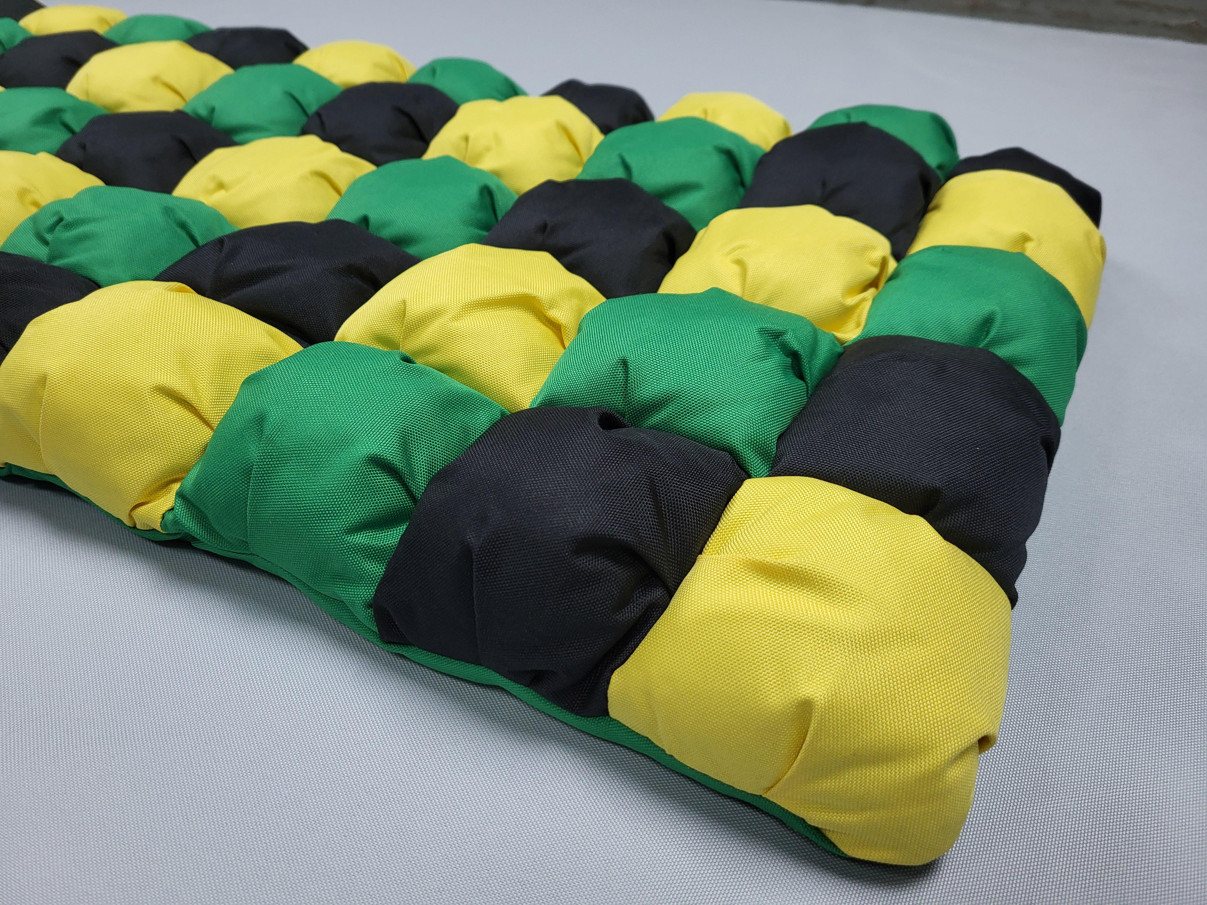 Подушка на підвіконня/підлогу Жовто-чорний (1454) - фото 2 Подушка на підвіконня/підлогу Жовто-чорний (1454) - фото 2