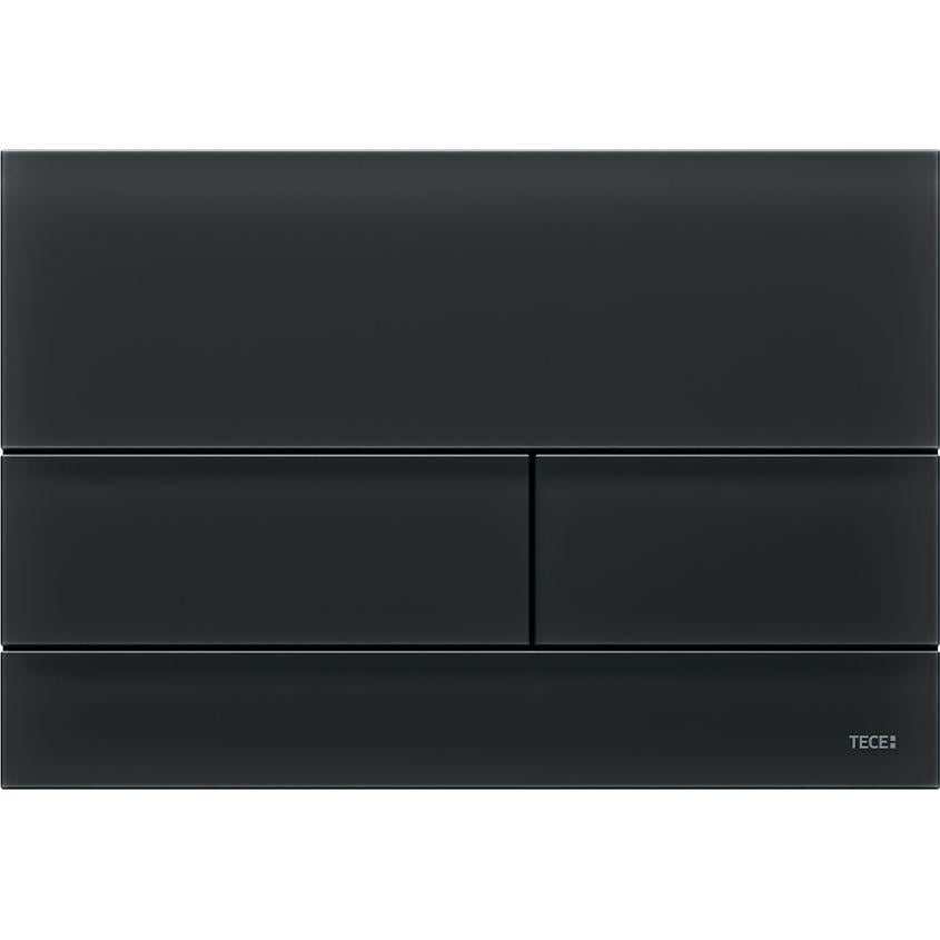 Панель смыва с двумя клавишами TECE для унитаза TECEsquare стекло Черный матовый (9240825)