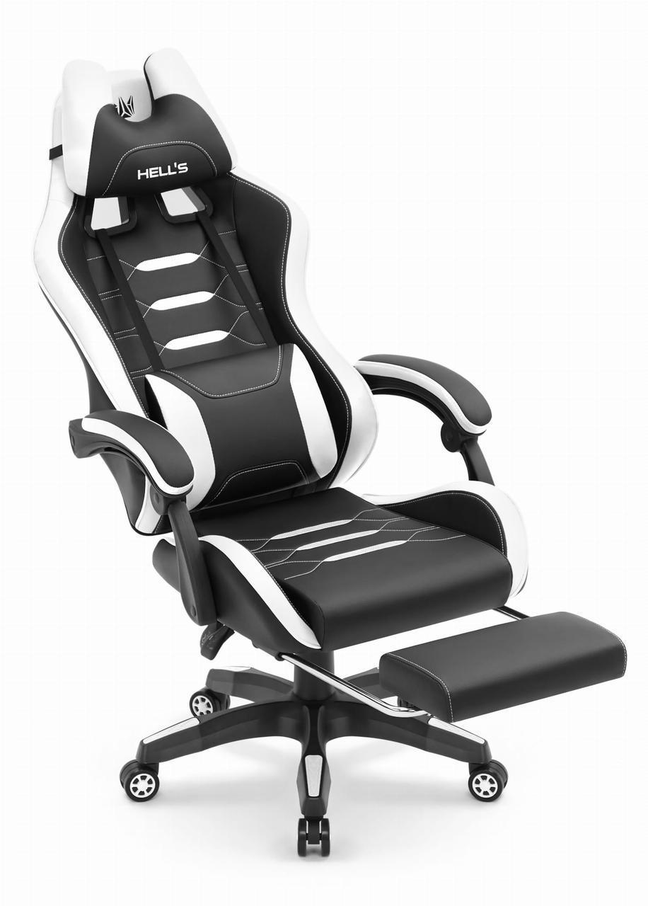 Комп'ютерне крісло Hell's HC-1039 екошкіра White (5904204981026) - фото 5