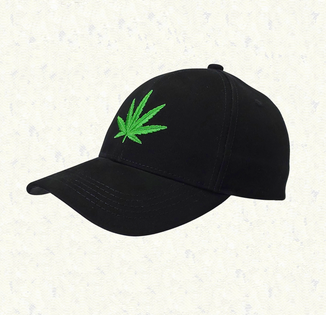 Бейсболка Конопля с регулятором размера Черный (6840) - фото 2 Бейсболка Конопля с регулятором размера Черный (6840) - фото 2