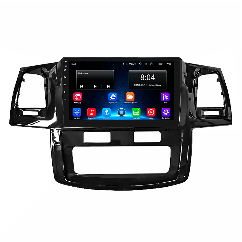 Автомагнитола штатная Lesko 4G/CarPlay/Wi-Fi для Toyota Hilux VII Рестайлинг 2011-2015 4/64Gb 9" (1653164004)