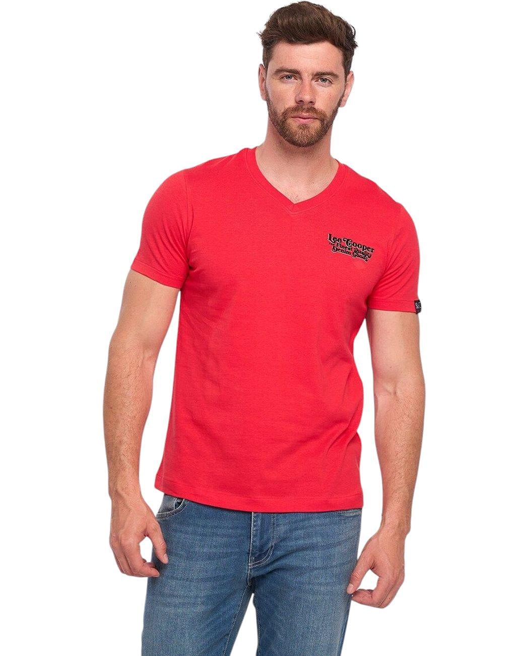 Футболка мужская Lee Cooper 10196478.118 M Красный (5942723049490)