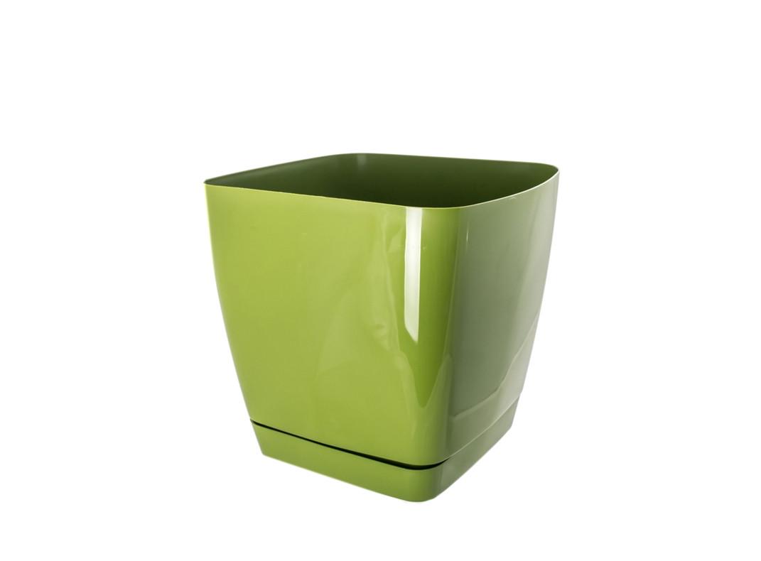 Горшок для цветов Form Plastic Тоскана с подставкой 11 л 25х21 см Хвойный