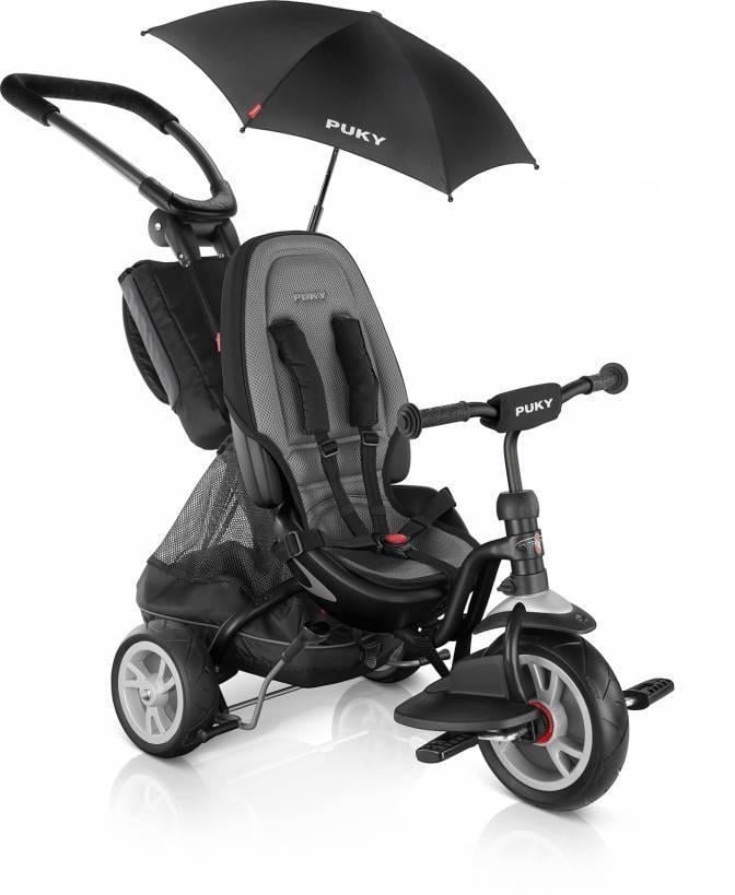 Велосипед триколісний Puky CAT Ceety від 1,5 до 4 років з парасолькою Чорний