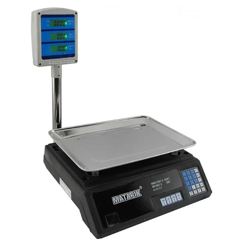 Ваги торговельні Matarix MX-411+ електронні 50 кг (tf7018) - фото 5 Ваги торговельні Matarix MX-411+ електронні 50 кг (tf7018) - фото 5