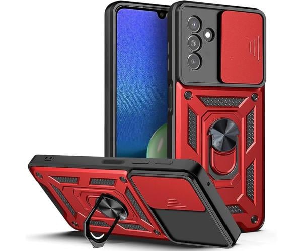 Чехол накладка Ricco Camera Sliding для Samsung Galaxy M34 5G Красный