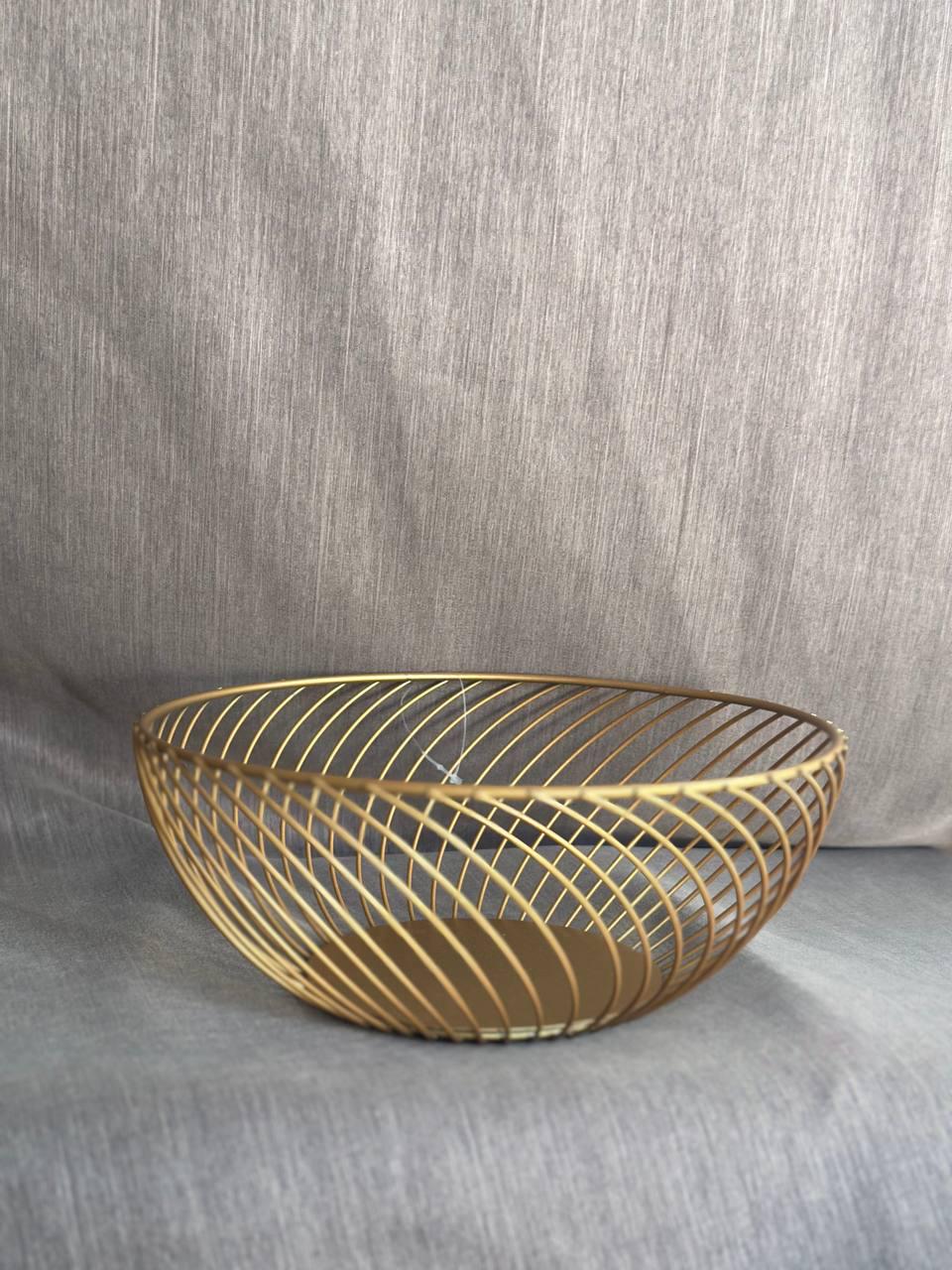 Корзина для фруктов Maestro MR-1037 металл 25х9,5 см Золотистый (19017717)