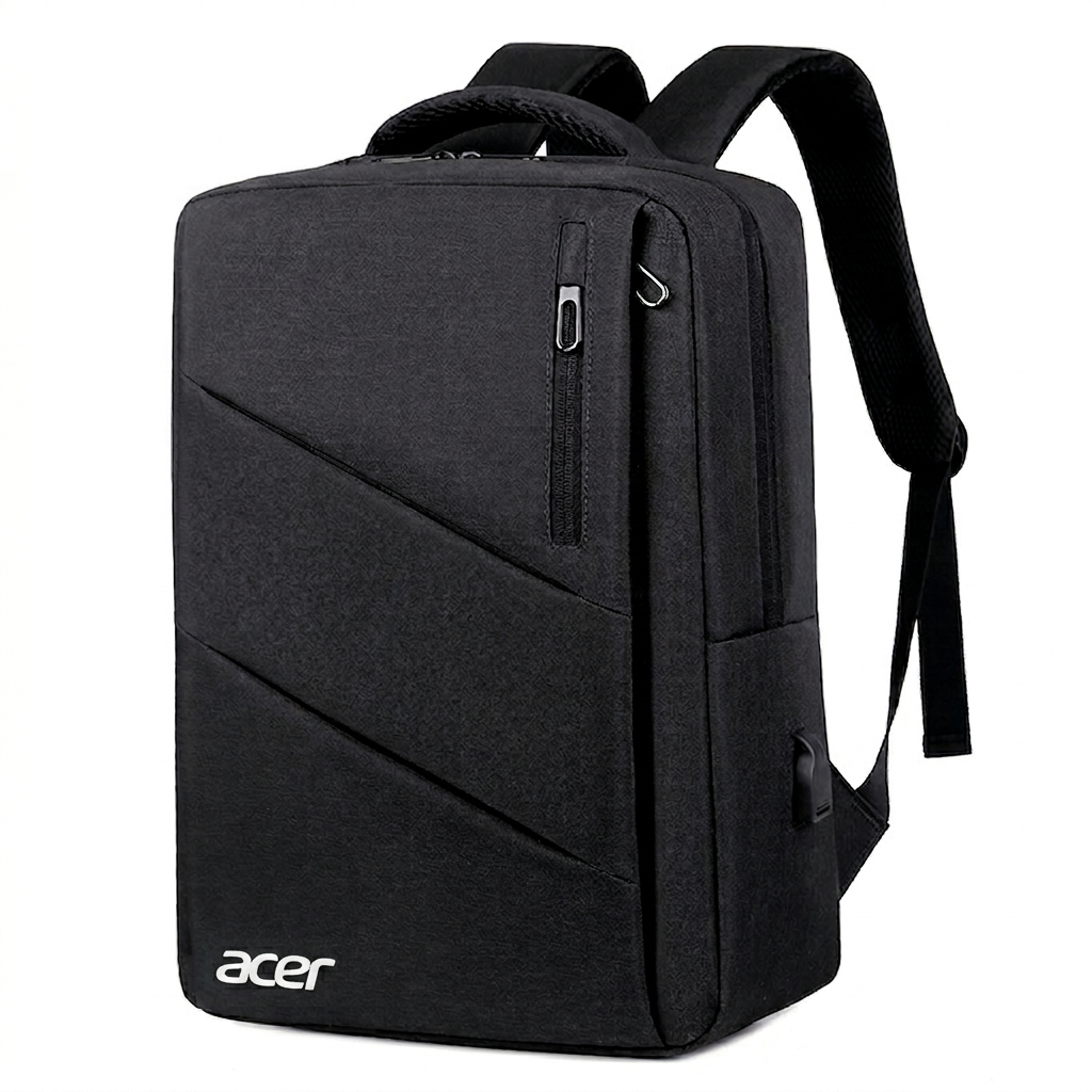 Рюкзак противоударный для ноутбука 15,6" Acer водостойкий с USB-портом Черный (IBN051B5)