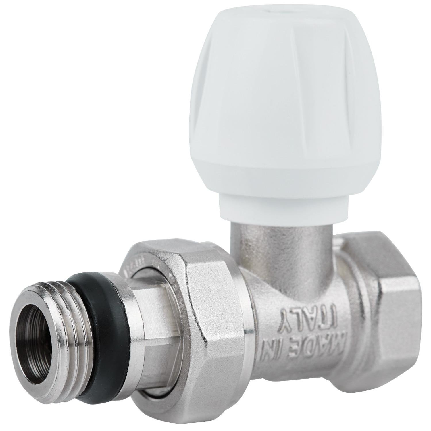 Вентиль радиаторный прямой ICMA 1/2"x1/2" с американкой (82813AD06940)