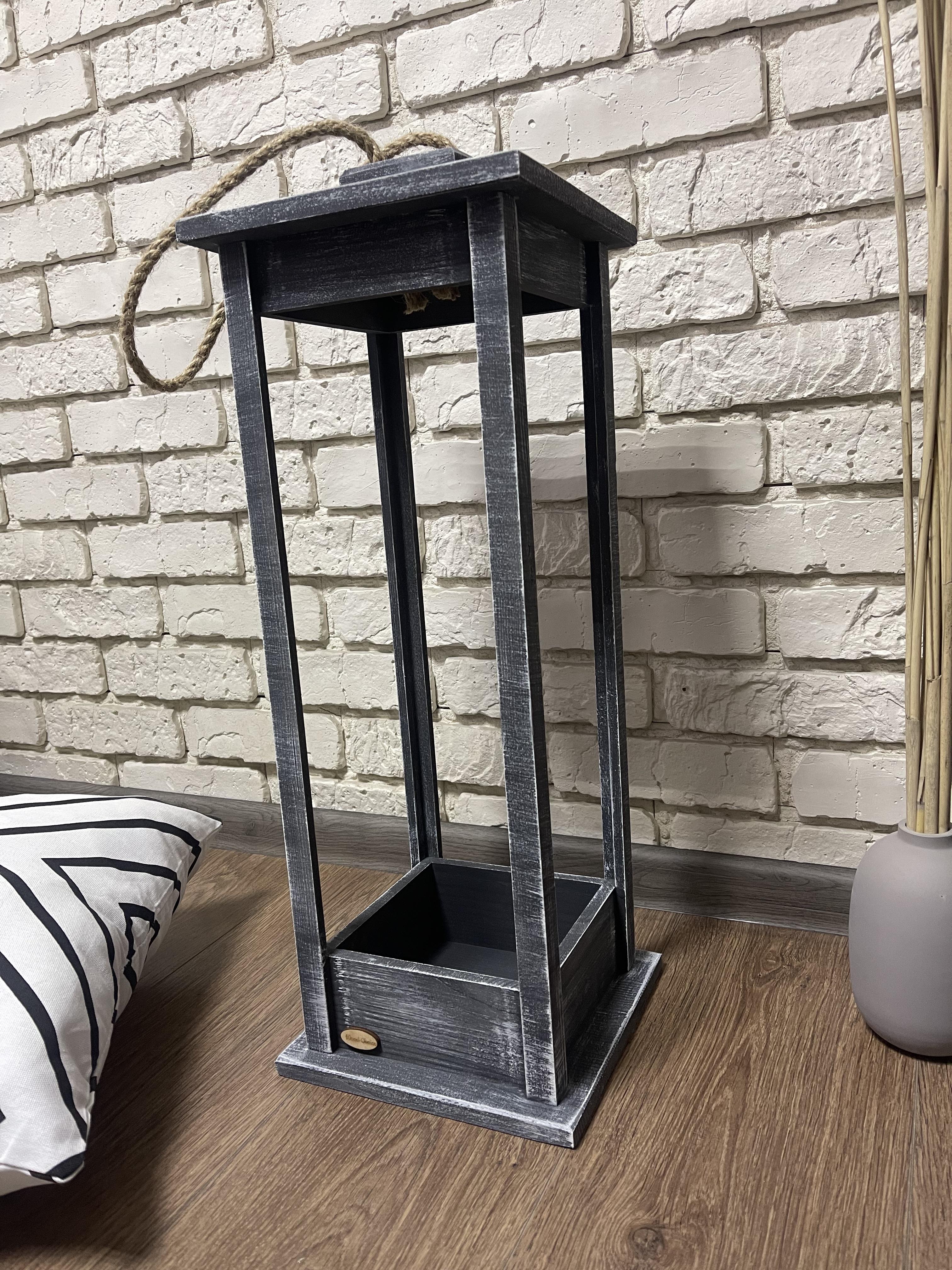 Подсвечник деревянный Wood Choice Фонарь 22х22х60 Серо-белый (203) - фото 5 Подсвечник деревянный Wood Choice Фонарь 22х22х60 Серо-белый (203) - фото 5