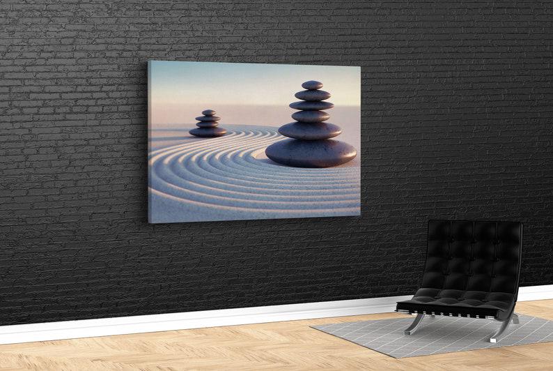 Картина для интерьера Камни на песке 120x80 см (573)