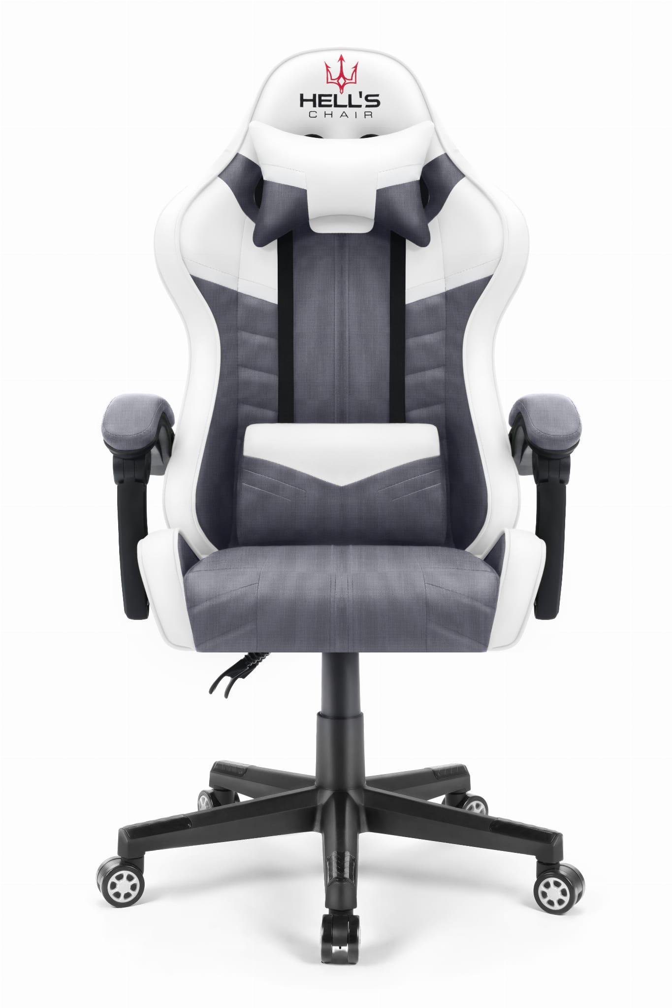 Комп'ютерне крісло Hell's Chair HC-1004 White/Grey