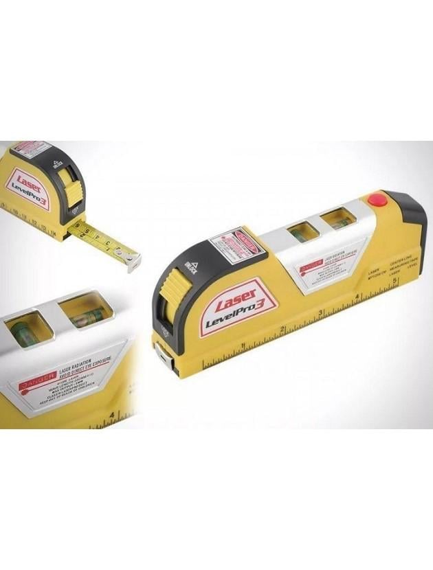 Лазерний рівень Easy Fix Laser Level Pro PRO 3 із вбудованою рулеткою (5936158) - фото 6