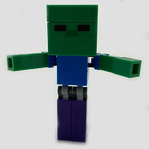 Конструктор фигурка iBlock Zombie Minecraft 