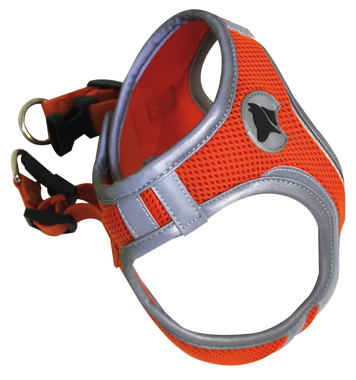 Шлейка для собак нейлоновая Croci HIKING REFLECTIVE M 41-46 см Оранжевый Шлейка для собак нейлоновая Croci HIKING REFLECTIVE M 41-46 см Оранжевый