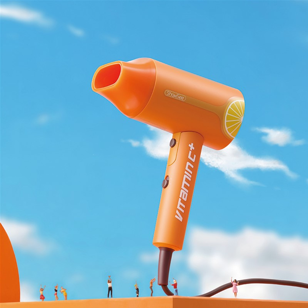 Фен ShowSee Electric Hair Dryer VC100-A Orange - фото 5 Фен ShowSee Electric Hair Dryer VC100-A Orange - фото 5