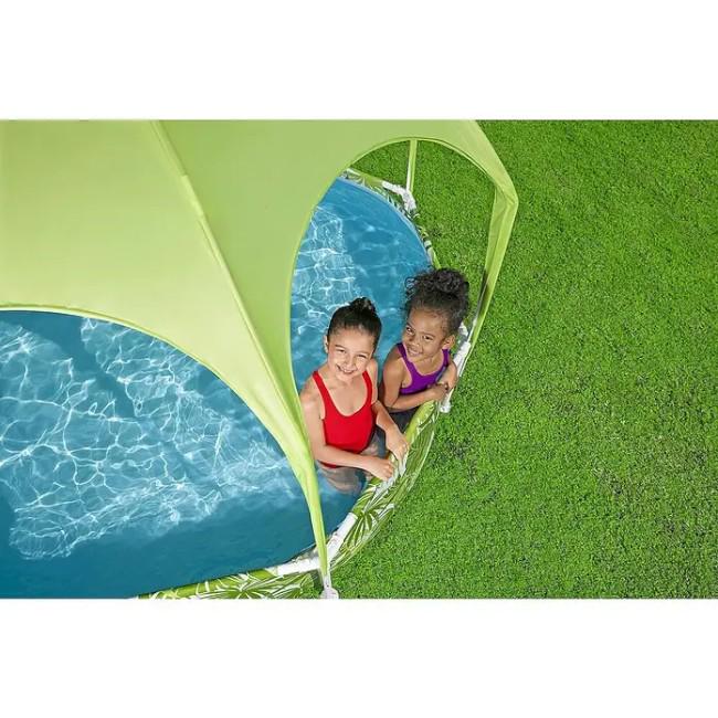 Бассейн с навесом каркасный детский Bestway 56432 244х51 см (KR9191) - фото 4 Бассейн с навесом каркасный детский Bestway 56432 244х51 см (KR9191) - фото 4