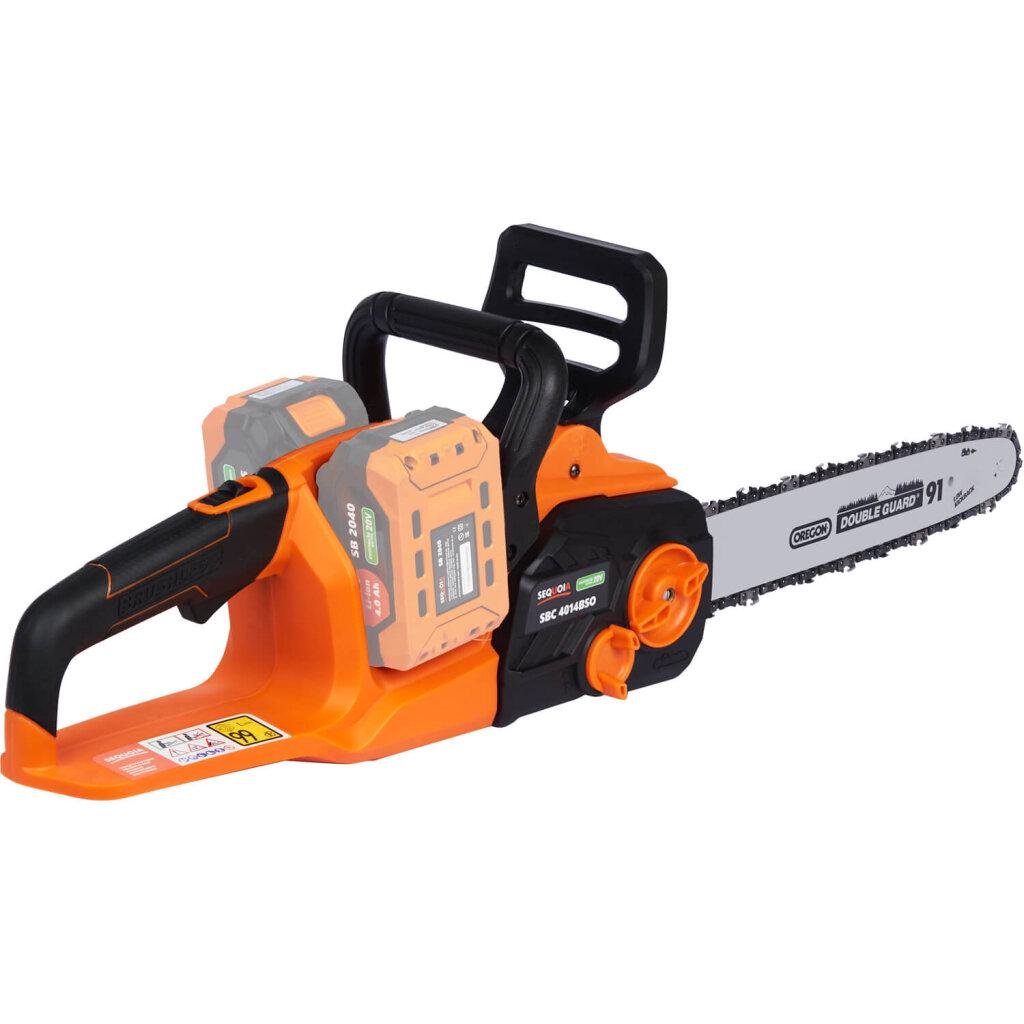 Электропила аккумуляторная SEQUOIA SBC4014BSO Li- ion 20 В/20 В шина 35 см 3/8 бесщеточная (b4fc0447) - фото 3