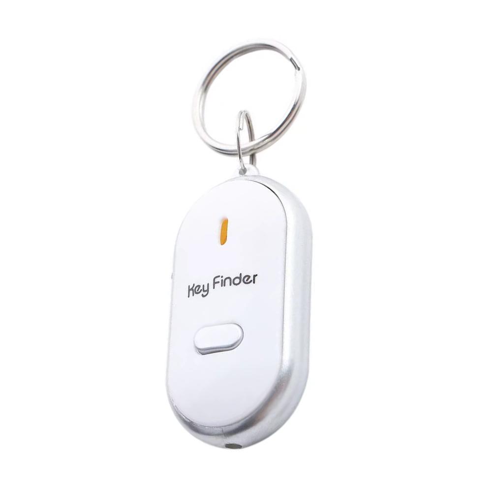 Брелок для ключей звуковой с фонариком Key Finder для поиска ключей Белый (2536406495)