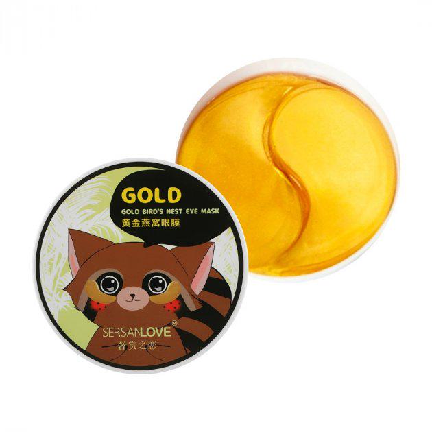 Патчи гидрогелевые энергетические Sersanlove с экстрактом золота и гиалуроновой кислотой 60 шт.