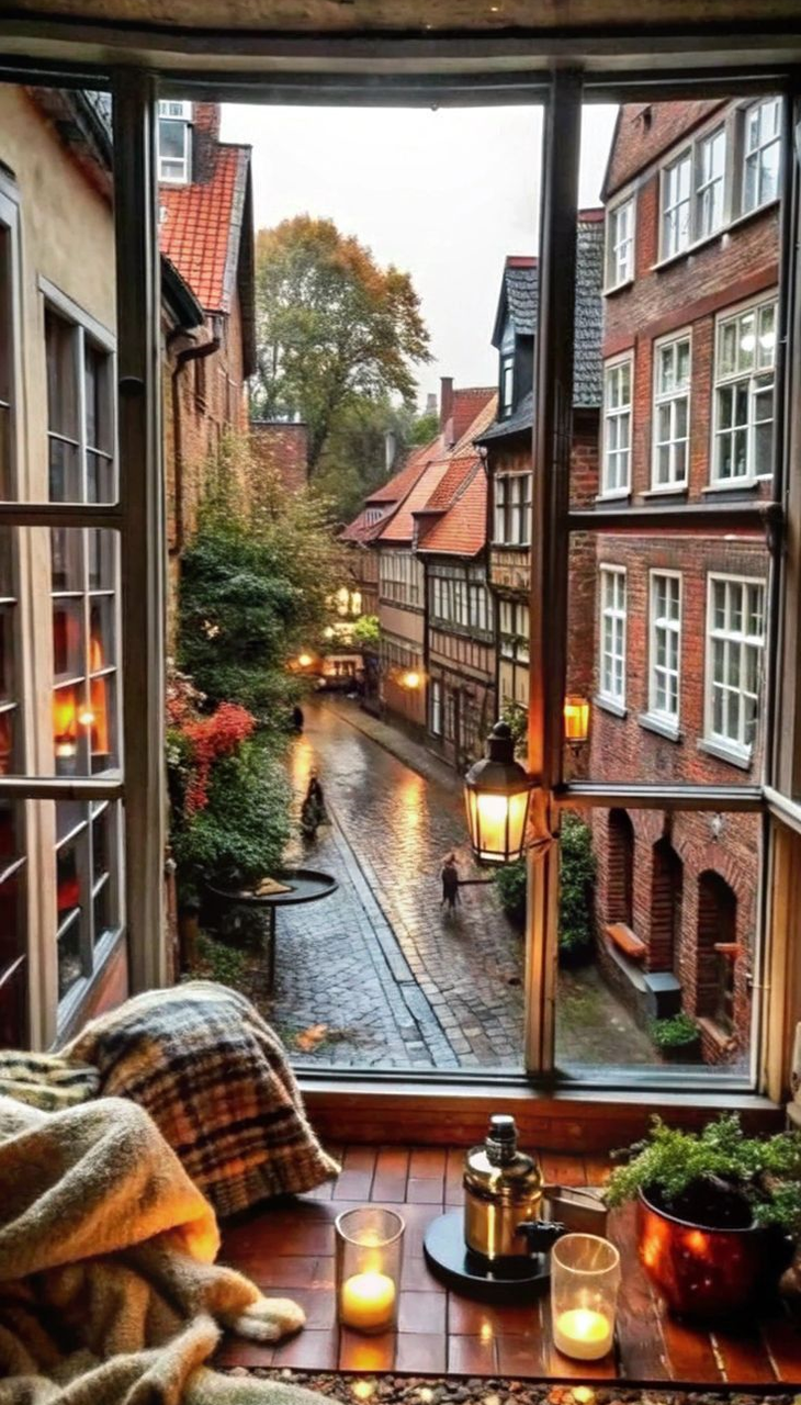 Алмазна мозаїка Затишний осінній вечір 40х70 см повна викладка/квадратні камені/на підрамнику (AS407063П)