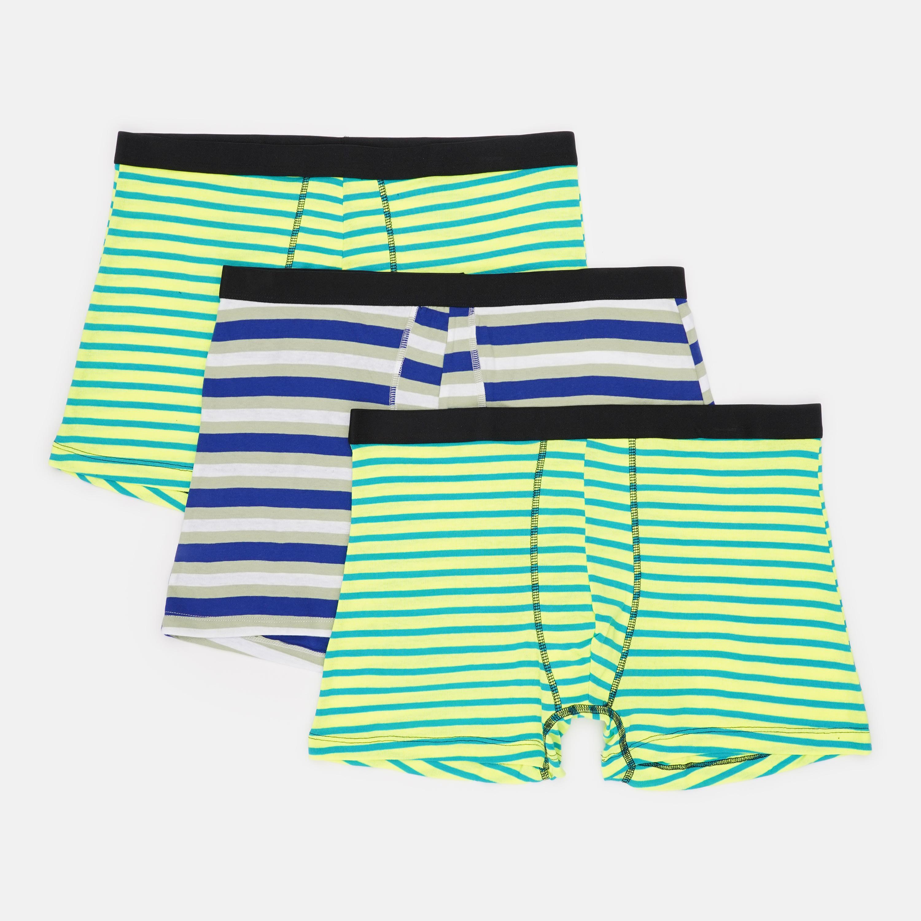 Труси Basic Collection 3 шт. XL Салатово-синій (1438090440)