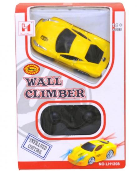 Антигравітаційна машинка з пультом Wall Climber Car P801 Жовтий