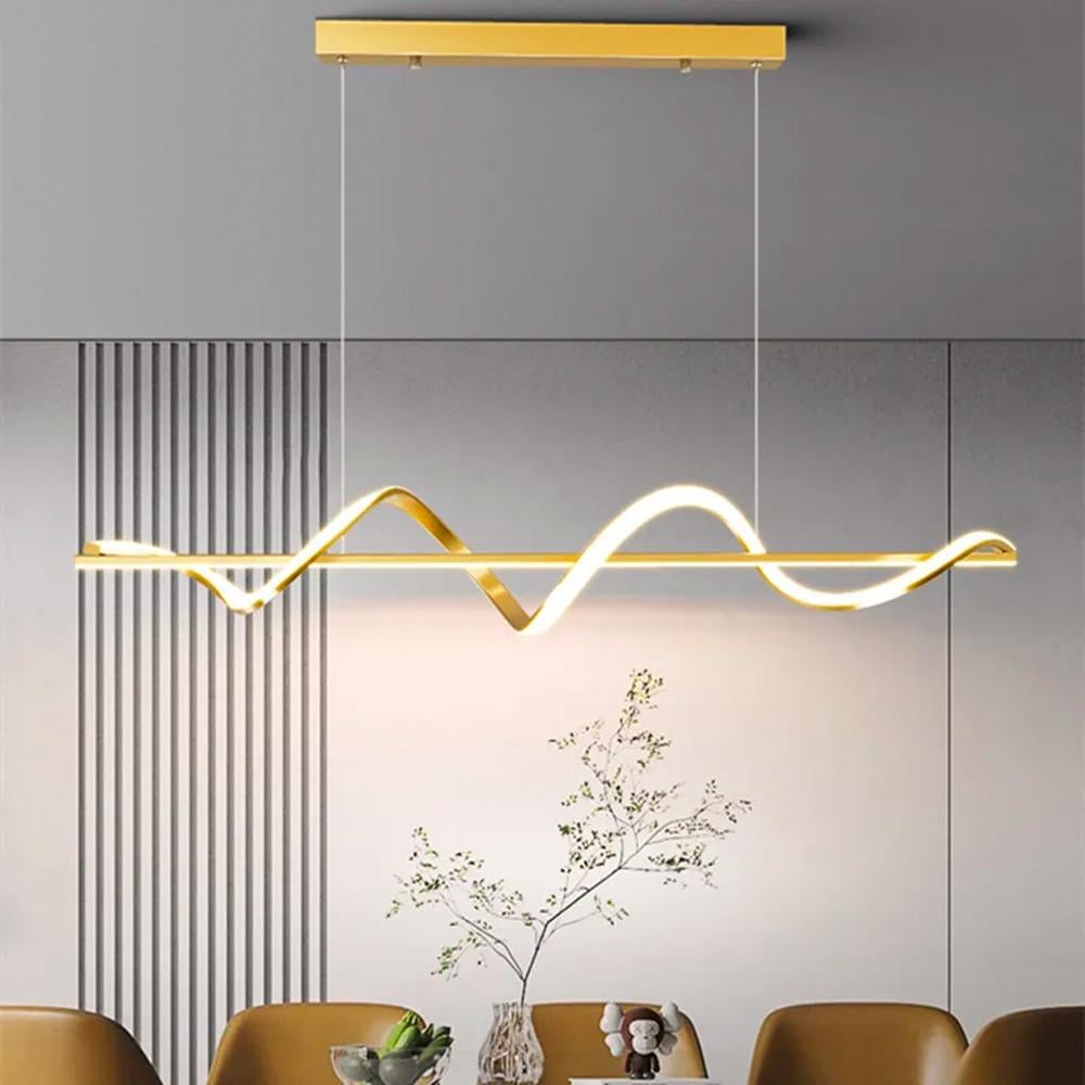 Люстра закручена LED 100 см Латунь (H 22L AB)