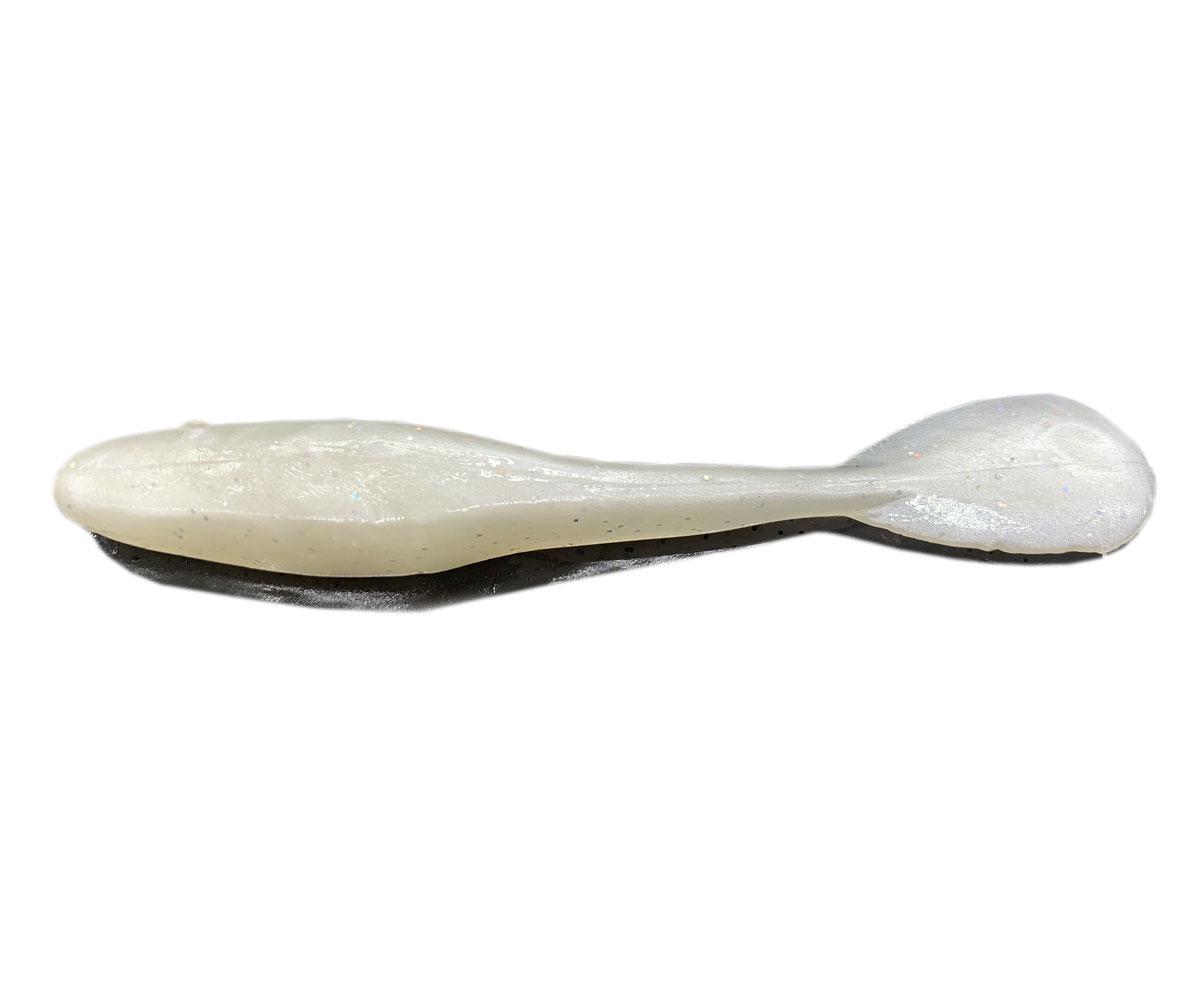 Виброхвост силиконовый Gambler Flapp'n Shad съедобный 4" White lightning (8916)