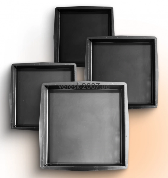 Форми для тротуарної плитки Верес-2007 Квадрат гладкий 500х500 мм 4 шт. (1240104-3591)