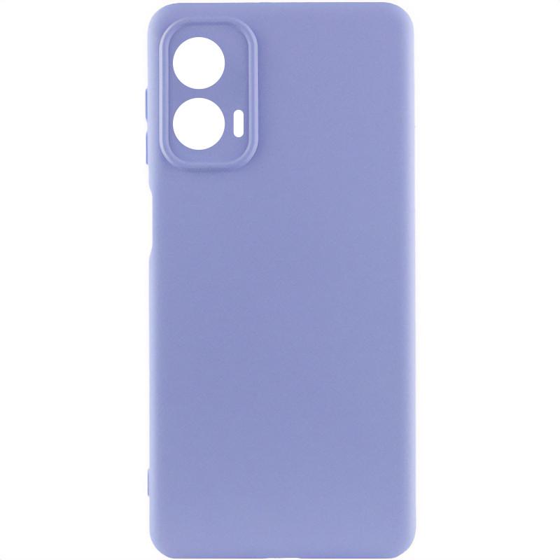 Противоударный чехол Silicone Cover Lakshmi Full Camera (A) для Motorola Moto G24 Сиреневый / Dasheen