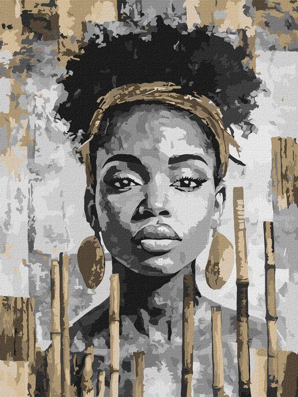 Картина по номерам Ideyka Экзотический монохром 30х40 см (2824290105)