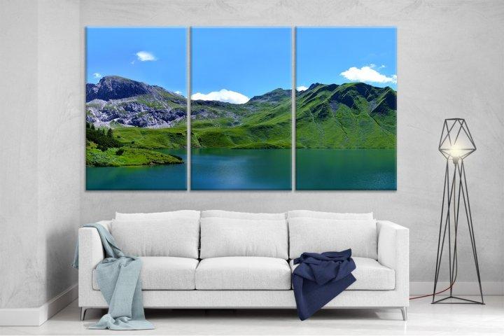 Картина модульная на холсте DK Озеро в горах 159x99 см (XL94)