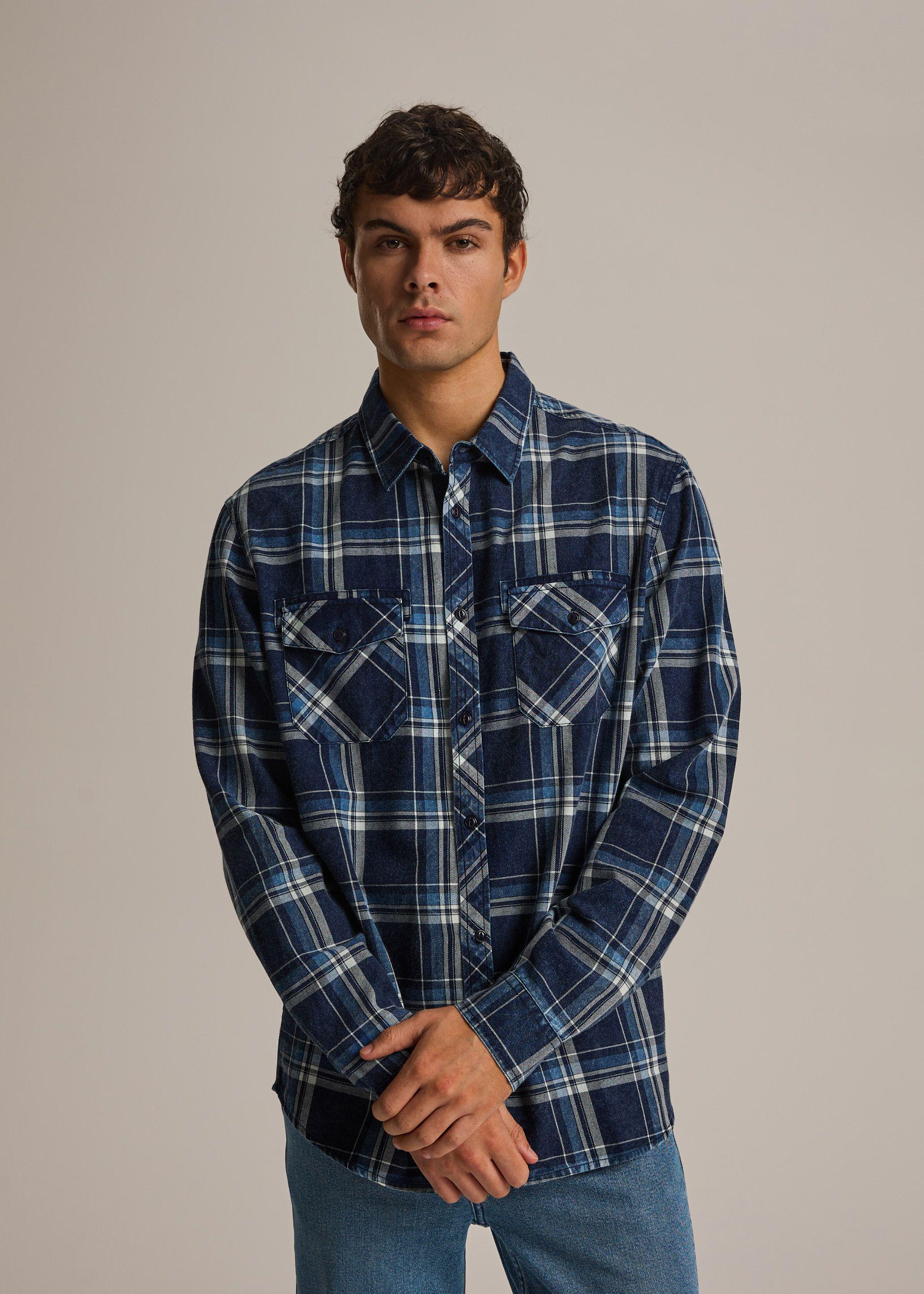 Рубашка мужская Diverse FANOS LG 254 M Голубой-Синий (5905384166746)