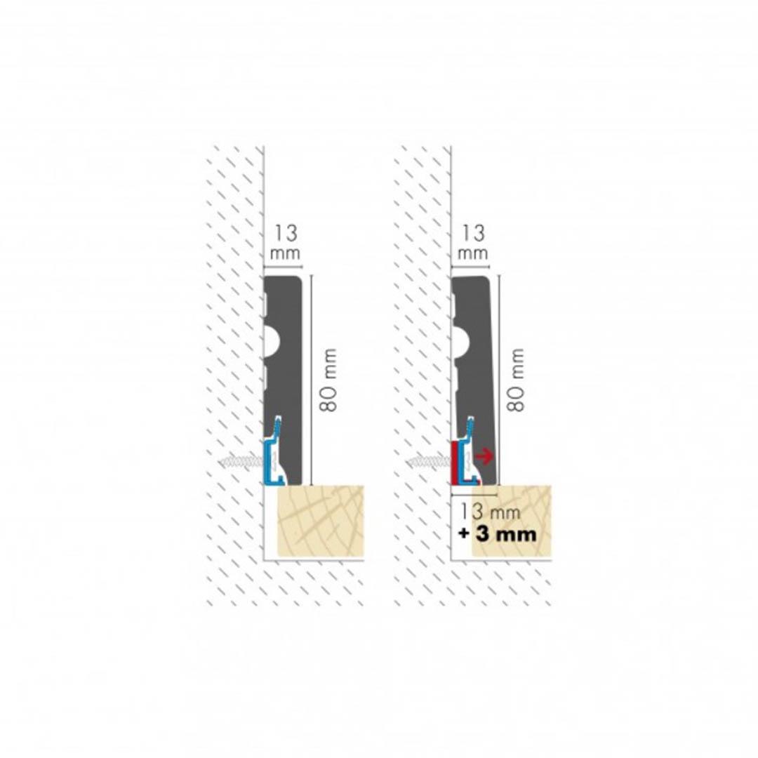 Плинтус МДФ Cezar 9005 2,2 м Черный - фото 2 Плинтус МДФ Cezar 9005 2,2 м Черный - фото 2