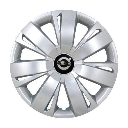 Ковпаки автомобільні SKS 411 R16 з логотипом Volvo 4 шт. Сріблястий Ковпаки автомобільні SKS 411 R16 з логотипом Volvo 4 шт. Сріблястий