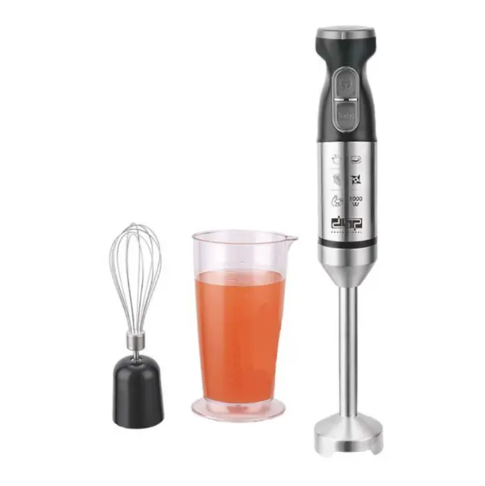 Блендер занурювальний ручний DSP KM1146 з металевою ніжкою і склянкою 1000 Вт
