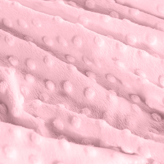 Ткань плюш однотонный IDEIA Minky Dot 1,6 м Розовый (2200003852769)