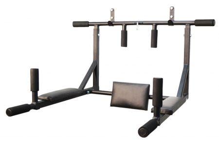 Турнік-бруси SAB В2УС посилений настінний розбірний з адаптивною спинкою для преса Чорний (0002) - фото 2