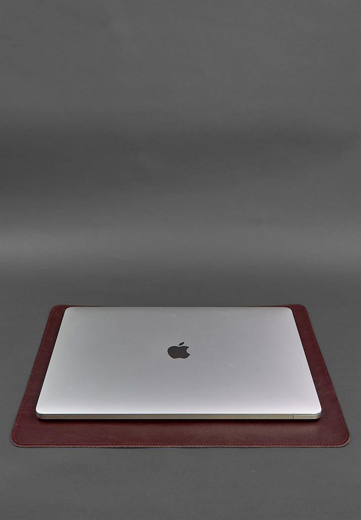 Набор настольный из натуральной кожи 1.0 краст Бордовый (A-027791) - фото 5