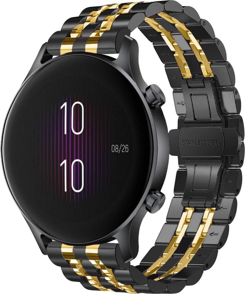 Браслет металлический Spinye Line для Haylou LS04 (RS3) Black Gold (28987-02)