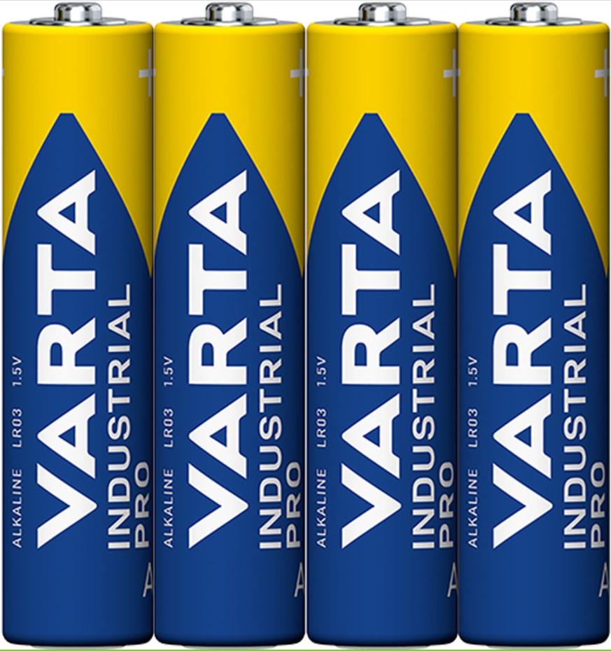Батарейка щелочная Varta Industrial PRO 4003 AAA/LR03 4 шт. (25993878)