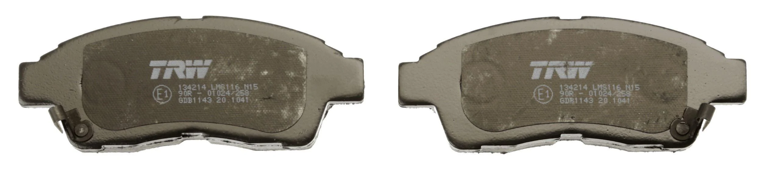 Комплект тормозных накладок для дисковых тормозов TRW GDB1143