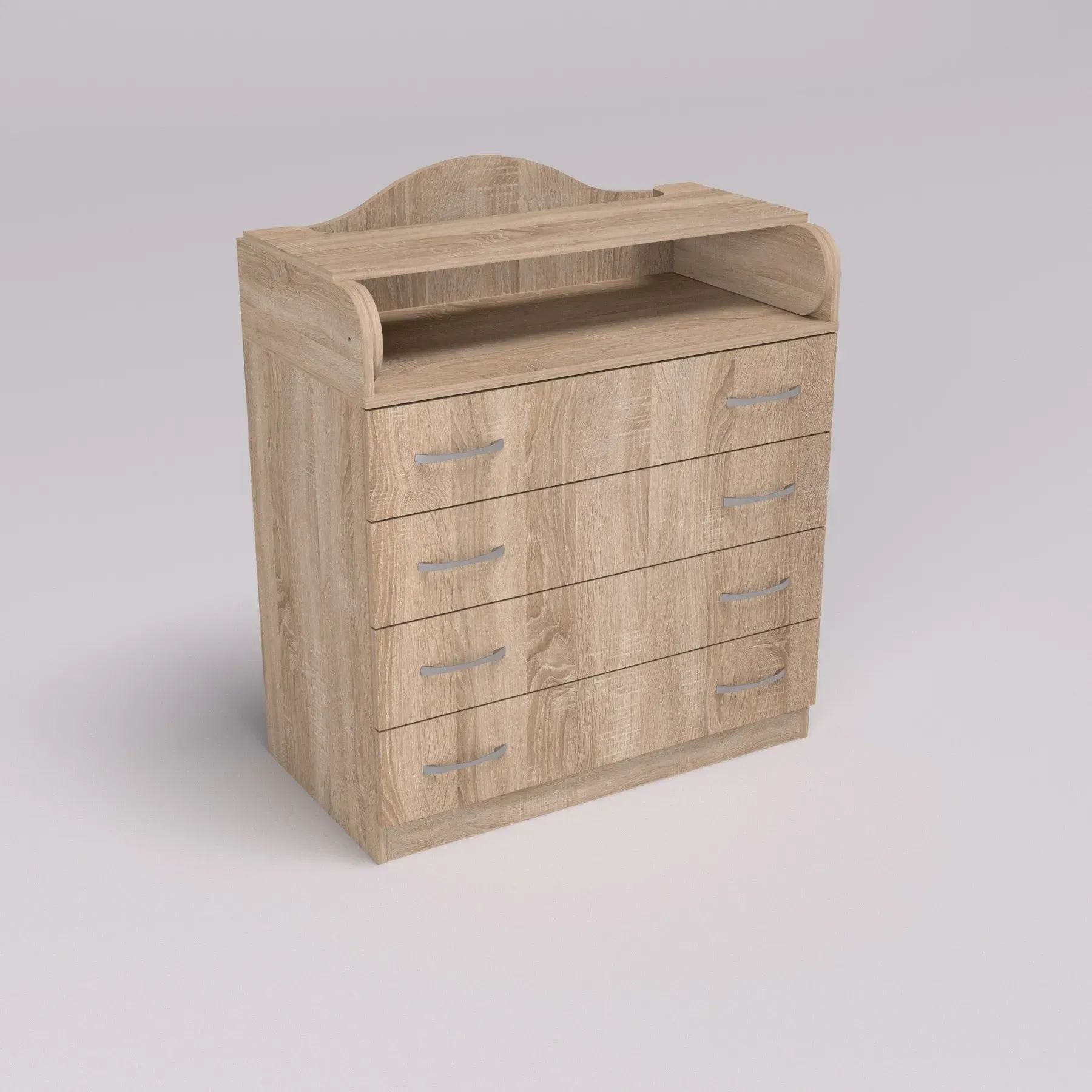 Комод пеленальний Kontinent №1 зі знімними бортиками 86,4х46,5х102 см Дуб Сонома (52547172) - фото 3 Комод пеленальний Kontinent №1 зі знімними бортиками 86,4х46,5х102 см Дуб Сонома (52547172) - фото 3