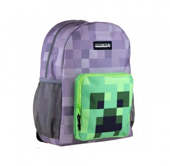 Рюкзак ASTRABAG Minecraft Creeper 40х31х16 см 16 л Фіолетово-зелений (5901137152318)