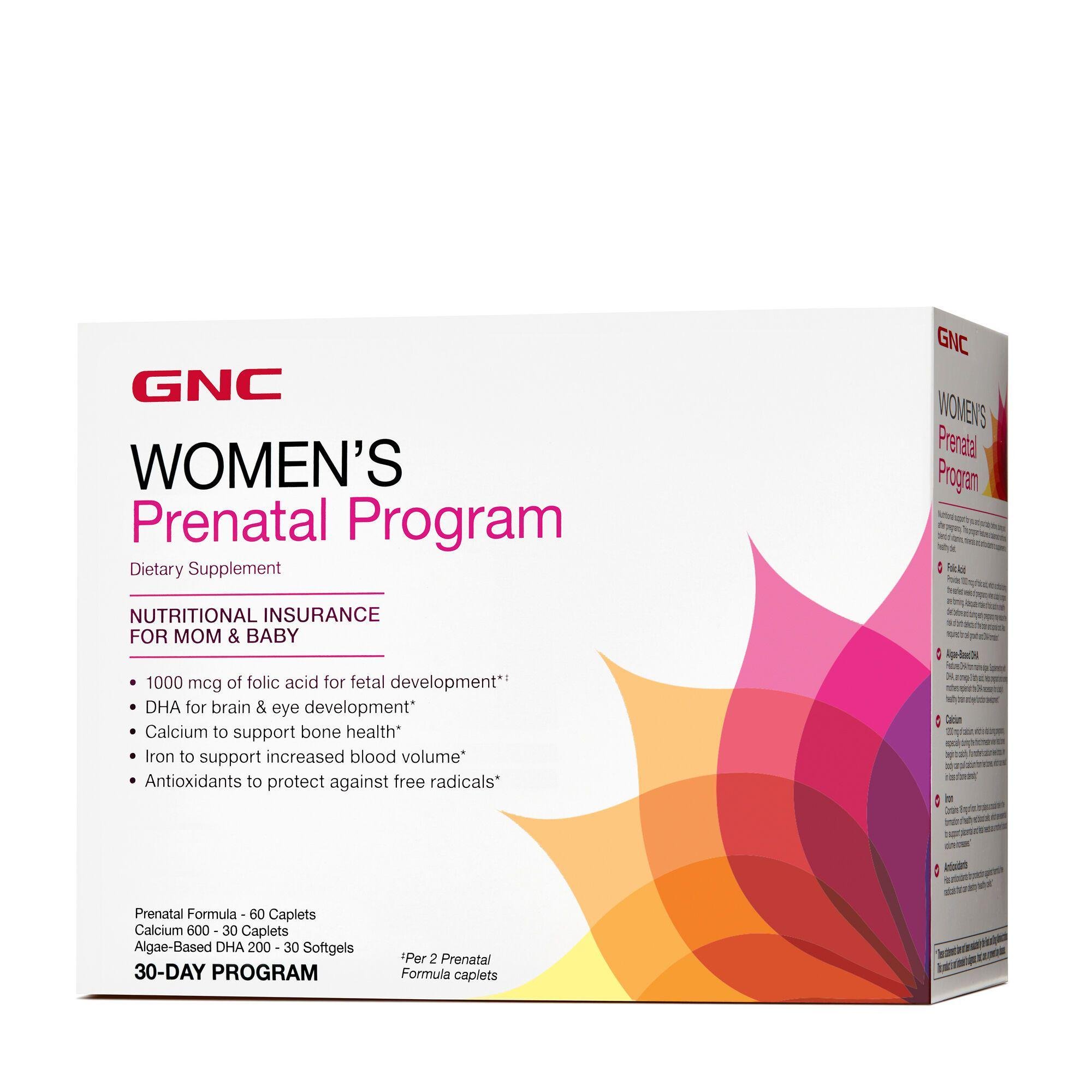 Пренатальный комплекс GNC Women's Prenatal Program 30 Packs