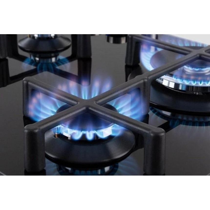 Поверхня варильна газова Illuminosa 4 конфорки чорне скло (10035464) - фото 5