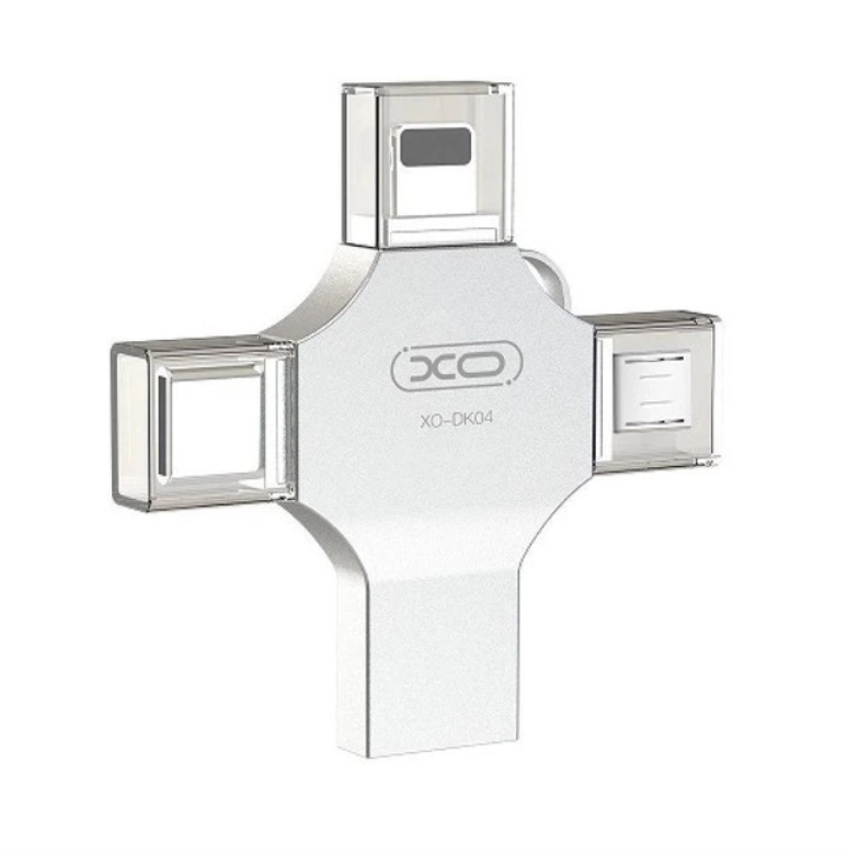 Флеш-память Xo 4в1 USB2.0 32GB Стальной (MAW-44117_530)