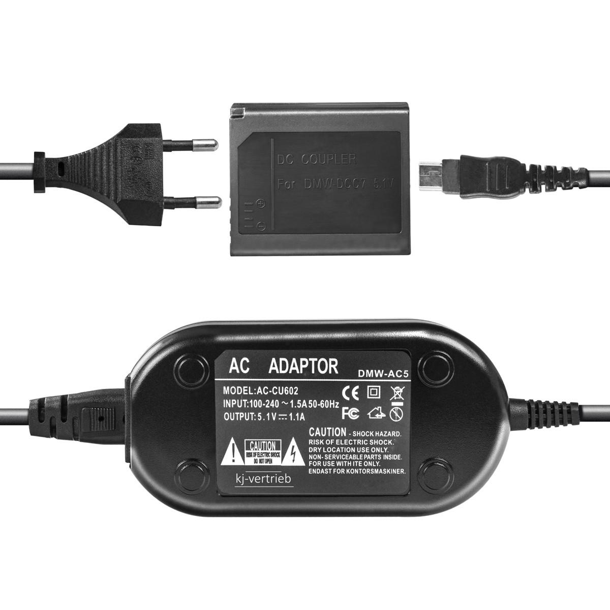 Сетевой адаптер DMW-AC5/DMW-DCC7 вместо акб DMW-BCJ13 для камер Panasonic/DMW-LX5/DMW-LX7 питание от сети 220В (1441540047)